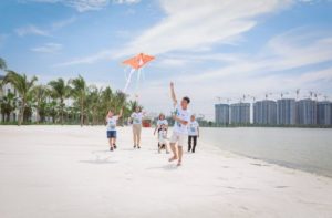 bãi biển vinhomes làng vân