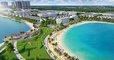 Biên nhân tạo Vinhomes Làng vân