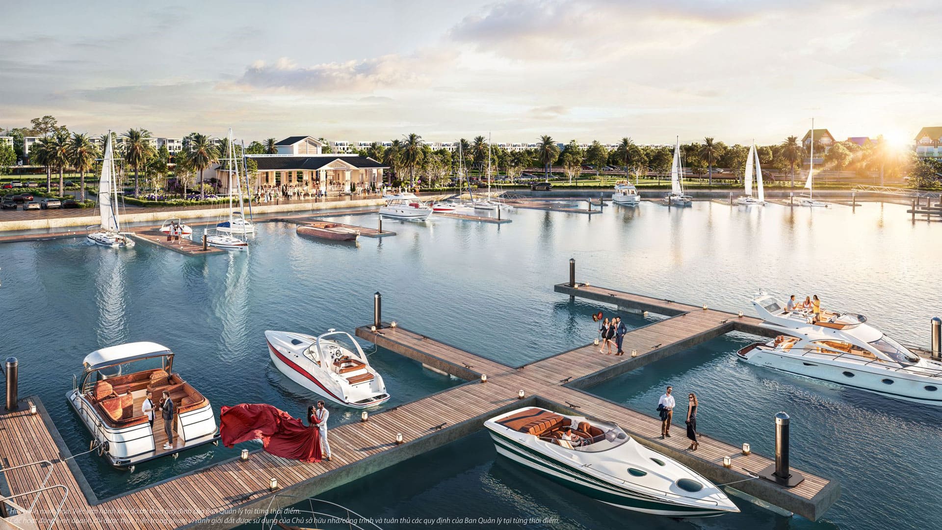 Bến du thuyền Vinhomes Làng Vân