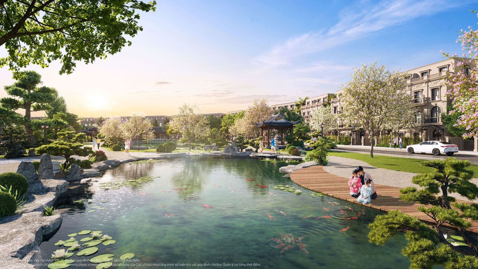 Tiện ích vườn Nhật vinhomes Làng Vân